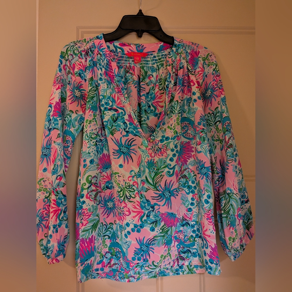Lilly Pulitzer Elsa Silk Blouse